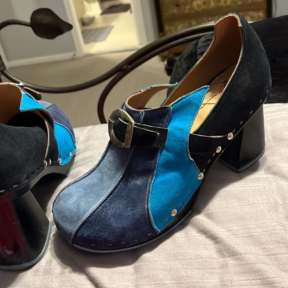 Multi blue platform shoes - Picture 2 of 6